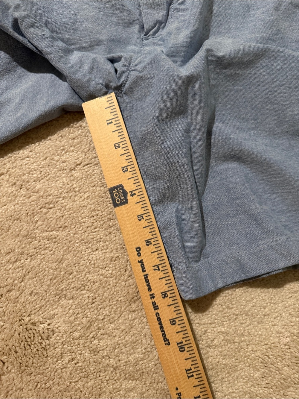 Vineyard Vines Men's Flat-Front Shorts — Heathered Blue - Picture 5 of 7